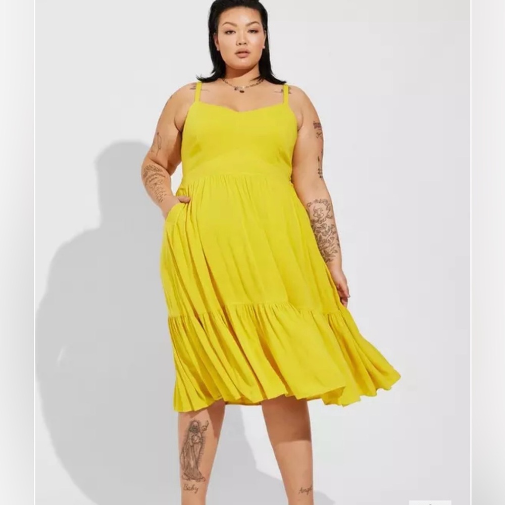 Torrid Sulphur Midi Dress 1X, 14-16